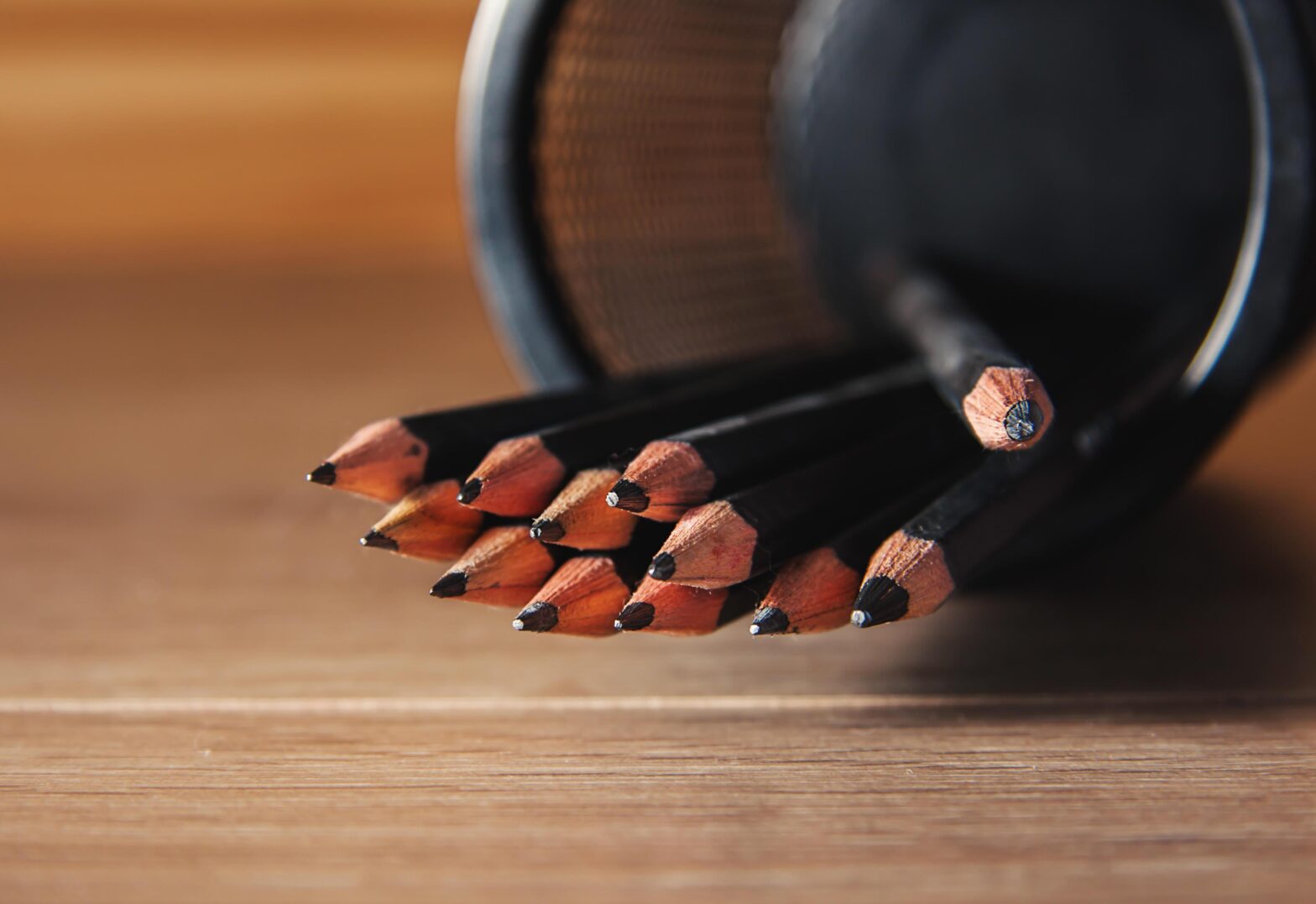 Un bote de lápices